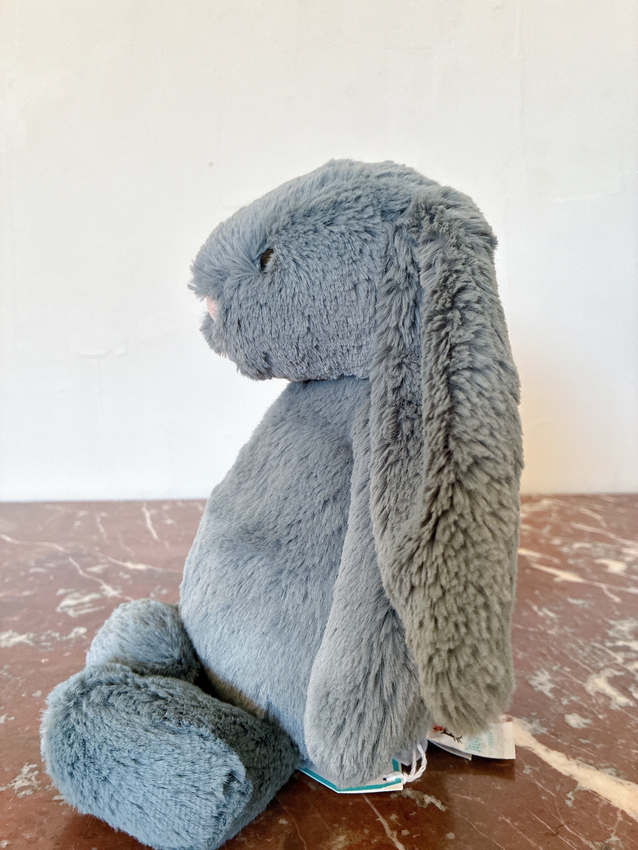 新品タグ付き ジェリーキャットBashful Dusky Blue Bunny Jellycat Bashful Dusky Blue Bunny (Medium) [New with Tag